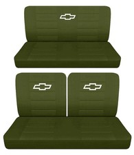 Fits 1958 To 1968 Chevy Impala 2 Door Front 50-50 Top And Rear Bench Seat Covers
