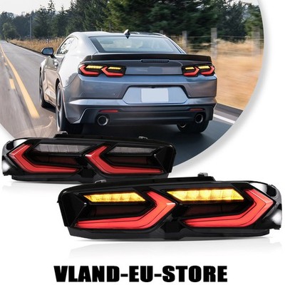 Paar Rot LED Rückleuchten für 2019-24 Chevrolet Chevy Camaro mit sequentiellen