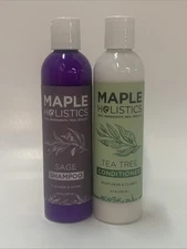 Maple Holistics Tea Tree And Sage Shampoo and Conditioner 8 fl oz.
