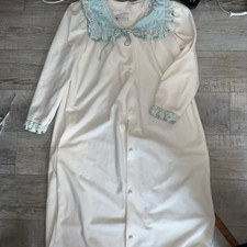 Vintage Vandemere Button House Coat Robe Sz Medium Polyester Pockets USA