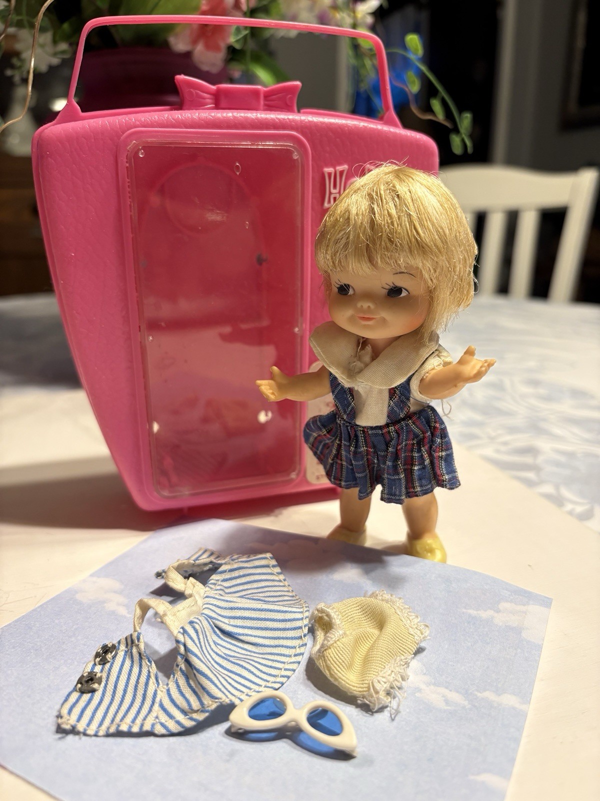 Remco 1966 Vintage Hildy Pocketbook Doll Heidi's Little Sister, 5