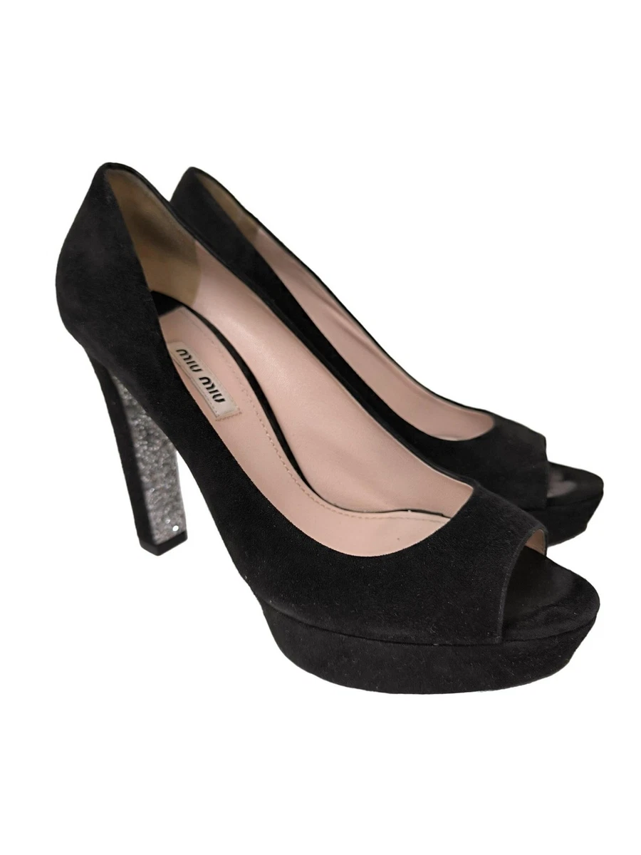 Escarpins Miu Miu à Plateforme - Modèle Mary Jane, Talon Bloc 10.5 Cm, Cuir De Chèvre Multicolore, Taille 38.5/39.5 EU - Neuf Avec Emballage