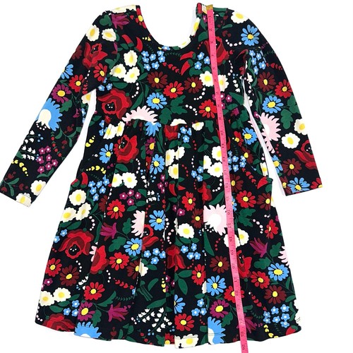 Hanna Andersson Girls Floral Celebration Cotton Jersey Skater Dress Size 5 - Picture 10 of 12