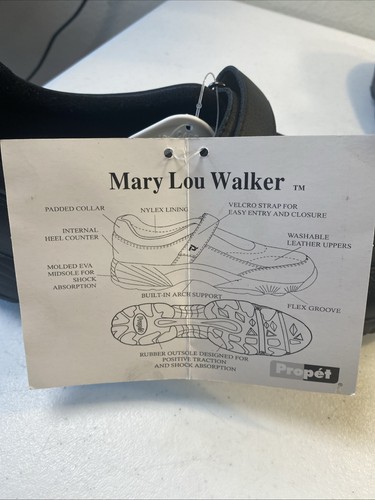 Propet Women’s 8M Black Mary Lou Orthopedic Shoes Leather Comfort Stability NWT - Picture 6 of 9