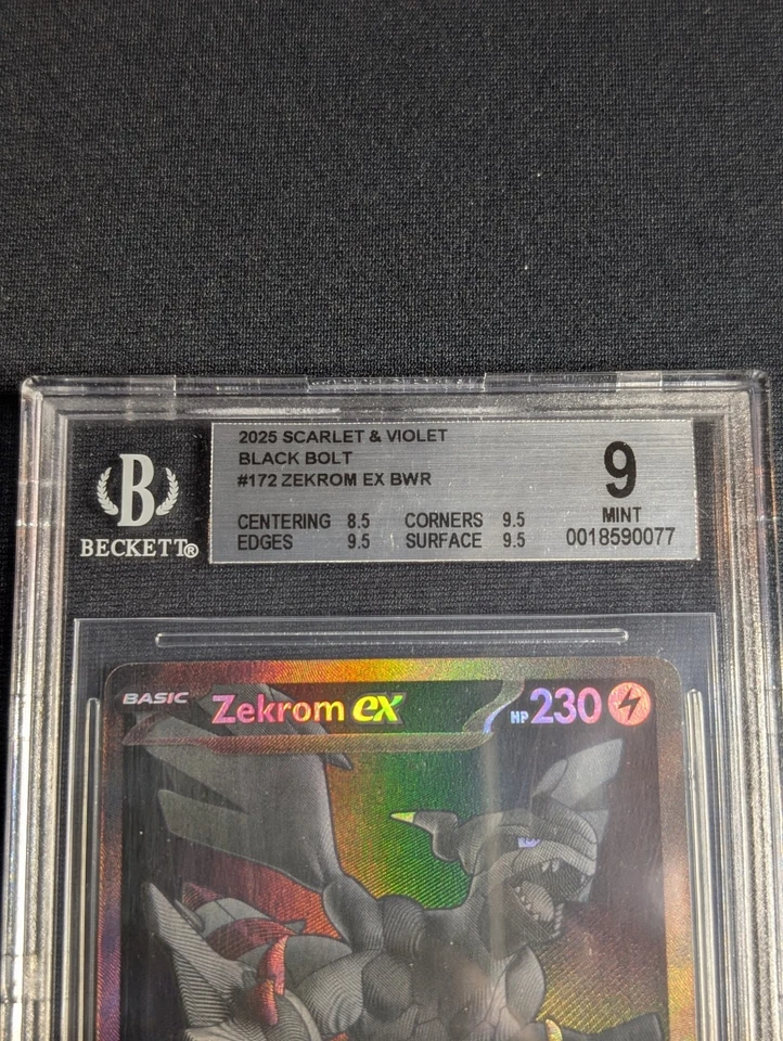 2025 Scarlet & Violet Black Bolt - ZEKROM EX 172/086 - BGS 9 - Image 3 of 3