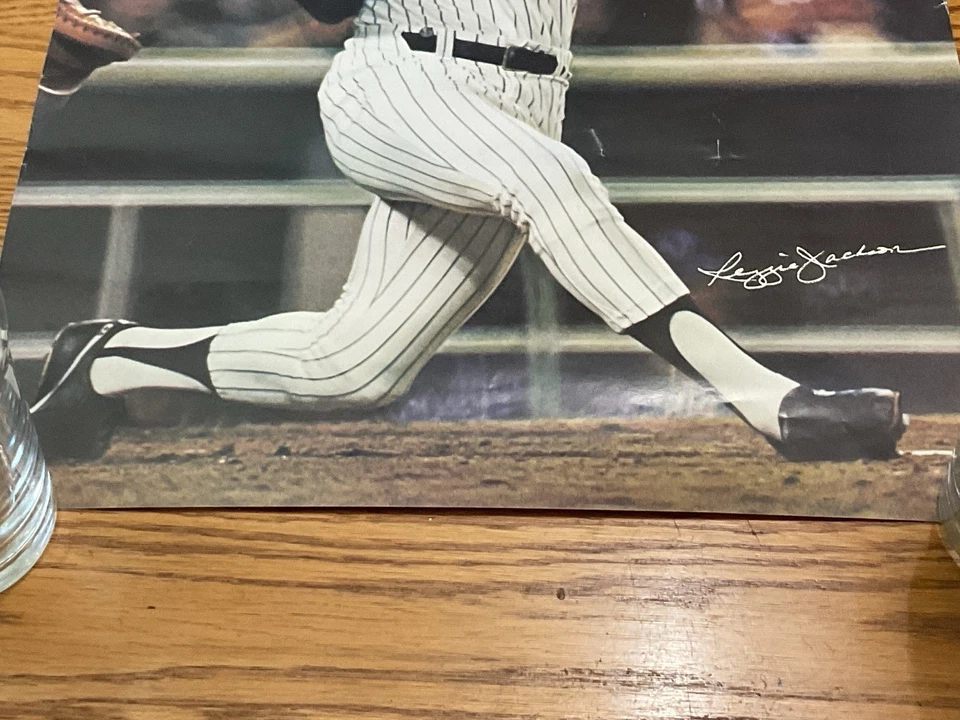 VINTAGE 1978 ORIGINAL  REGGIE JACKSON YANKEES PROMO CANDY BAR POSTER - Image 4 of 4
