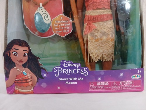 Disney Princess Moana Doll Share With Me 14" Doll w/ Oar & Child Sized Necklace - Picture 2 of 9