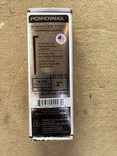 Powernail 16 Gauge 2 Inch Length Stainless Steel Flooring L-Cleat Nails (700 Ct)