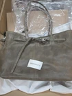 Marge Sherwood Grandma Used Bag Large Etoffe Pull-Up Leather Tote Shoulderb