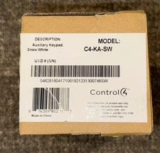 Control4 Auxiliary Keypad, Snow White | Model: C4-KA-SW