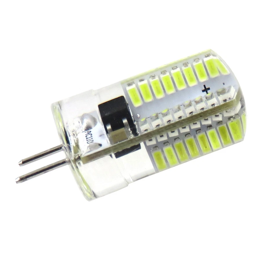 10pcs G8 Bi-Pin T5 64 3014 SMD LED Light Bulb Dimmable Lamp White 6500K/120V - Image 3 of 4