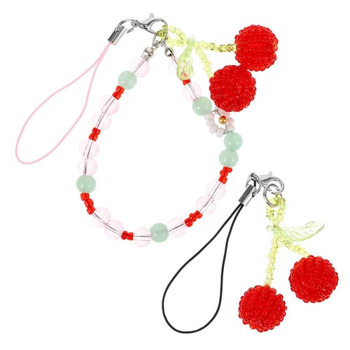 2 Pcs Phone Lanyard Beaded Strap Decorative Cellphone Charm - 第 7/12 張圖片