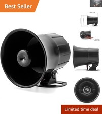 Electric Siren Horn 110 dB with Simple Wiring - Ideal for Home Security Systems