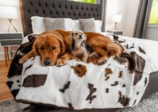PupProtector Waterproof Throw Blanket for Dogs and Cats, Pet Blanket Cover fo...