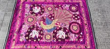 Uzbek suzani handmade embroidery home decor 51"X61" 130x157cm HD