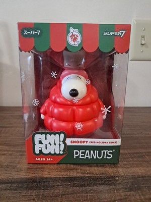Super7 Fun! Fun! Peanuts Snoopy Red Puffy Coat Vinyl Figure - 5'' Peanuts Holiday