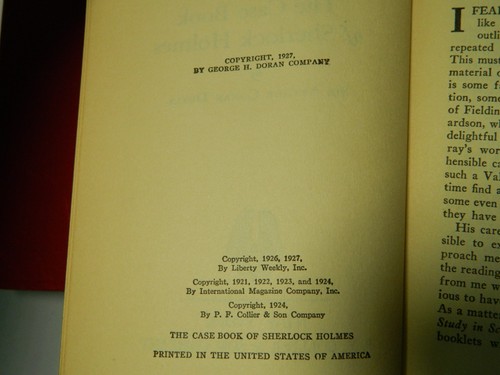 SHERLOCK HOLMES EIGHT VOLUME SET (Set of 6 Only) 1900s RARE 6 Volumes - Picture 6 of 11