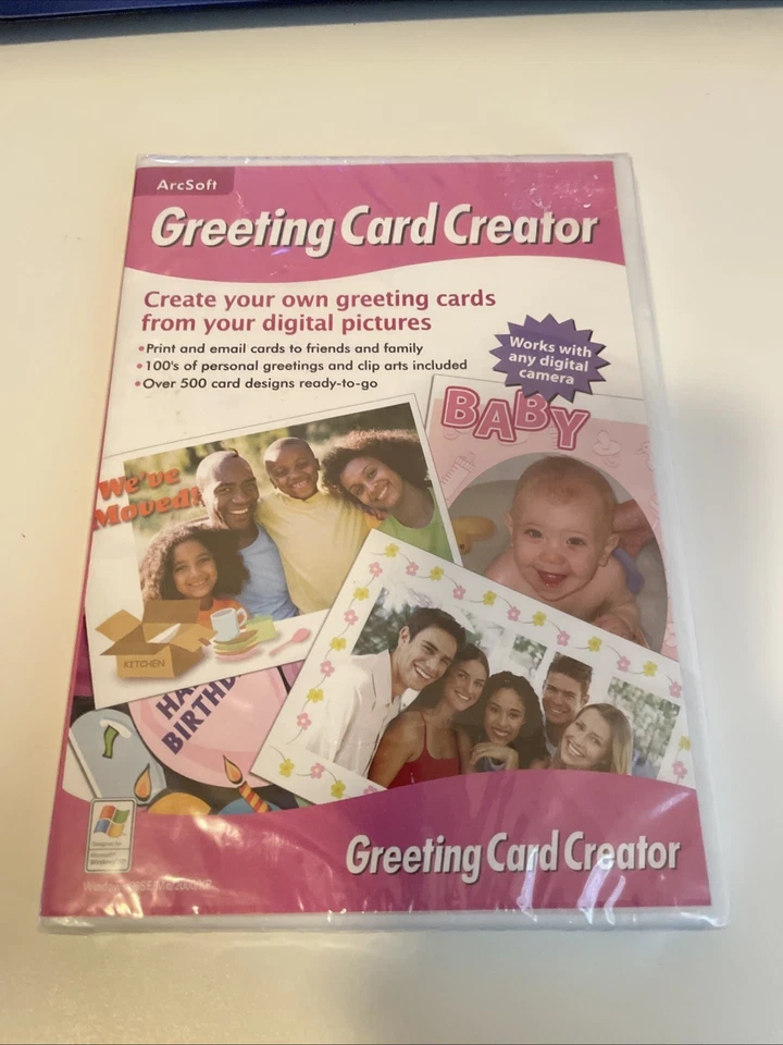 Arcsoft Greeting Card Creator for Windows Mac Software CD NEW - Image 2 of 4