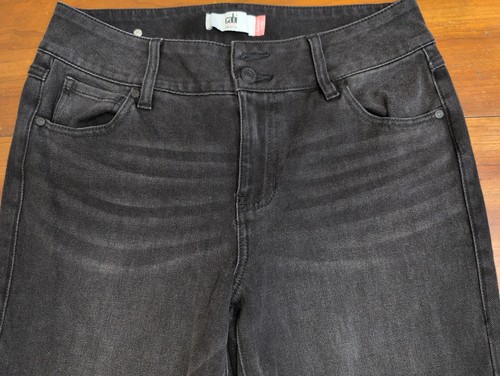 CAbi Jeans Damen schwarz 8 schwarz Hi-Low Crop Herbst 2023 #4519 asymmetrischer Saum - Bild 4 von 16