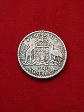 1940 AUSTRALIA Large King George VI  .925 Fine Silver Florin Coin 11.31 Grams