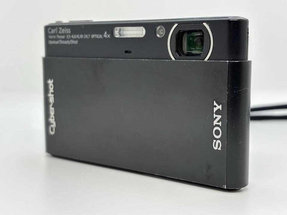 [Exc] Sony Cyber-shot DSC-T77 10.1MP Touch Digital Camera Black From Japan - Image 4 of 4