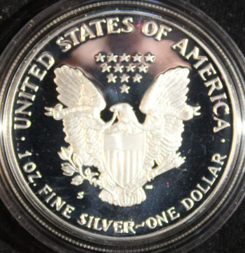 1986 S 1986S PROOF SILVER AMERICAN EAGLE UNCIRCULATED SILVER DOLLAR W/ BOX #5 - Picture 11 of 11
