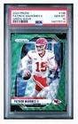2024 Panini Prizm - Patrick Mahomes II #138 Green Wave Prizm PSA 10