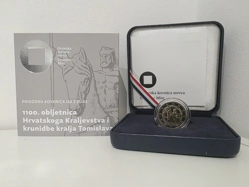 BE Proof box €2 Euro commemorative Croatia 2025 King Tomislav