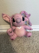 Disney Store Kids Pink Lilo Stitch Angel Soft Stuffed Animal Toy