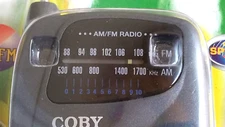 COBY Portable AM/FM Radio w/ Ear Buds  CX-6 BRAND NEW # 1 Rated