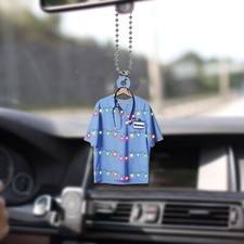 Personalized Doctor Clothing Uniform Car Ornament, Doctor Uniform Christmas