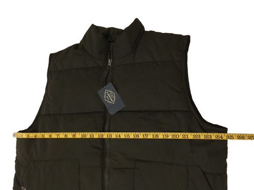 NWD St. John’s Bay Men Green Large Lg Zip Front All Polyester Vest Puffer Pocket - Picture 6 of 9