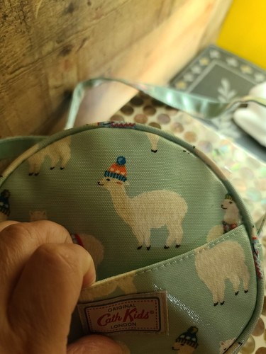 Cath Kidston Cath Kids London Mini Alpacas 6” Round Handbag W/Strap - Picture 6 of 10
