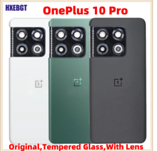 Per OnePlus 10 Pro cover posteriore 1+10Pro con obiettivo fotocamera vetro coperchio batteria posteriore - Foto 1 di 1