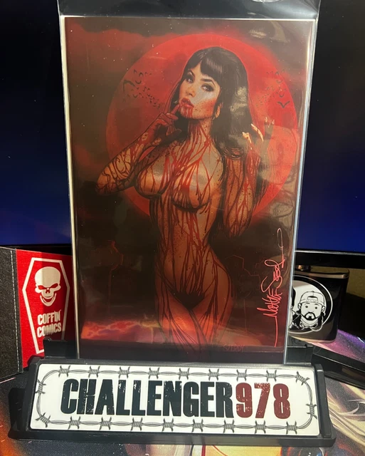 VAMPIRELLA Dark Reflections #1 SZERDY SIGNED FOIL VIRGIN w/ COA