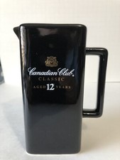 Canadian Club Classic Aged 12 Years   *Whiskey Pitcher*  Black 5.5"  Very Nice!