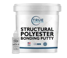 Structural Polyester Bonding Putty- Gallon Kit MEKP Sag Resistant, Smooth Spread
