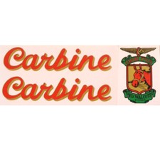 Carbine decals for vintage retro bicycle 