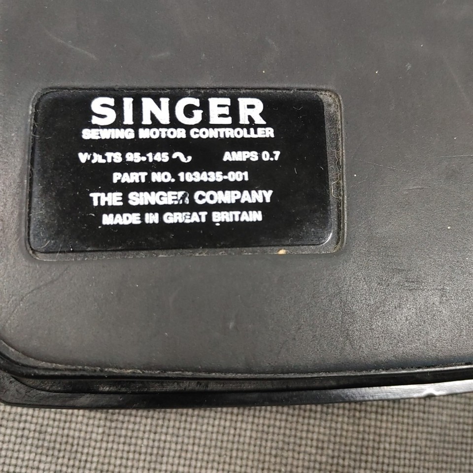 Singer Sewing Machine Foot Pedal Controller model 103435001 Black eBay