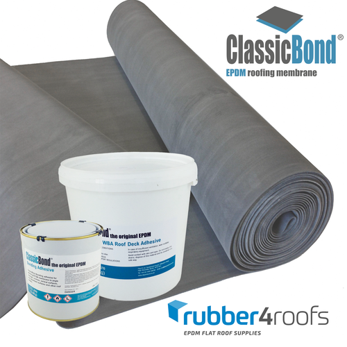 Rubber Roofing Kit For Flat Roofs, Heavy Duty 1.2mm EPDM Membrane