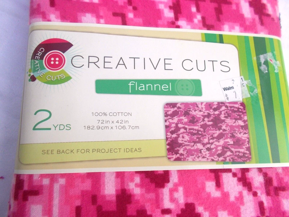 TELA FRANELA CAMUFLAJE ROSA 2 yardas Algodón 42x72 Foto 3 de 3