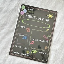 First Day and Last Day of School Board 14x10in Chalkboard Style-
