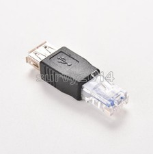 5PCS USB A Female To 10/100Mbps Ethernet LAN RJ45 Male Network Adapter Connector
