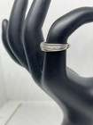 Men’s Sterling Silver 925 Diamond Wedding Band Ring Size 7 — photo 5