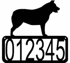 Australian Cattle Dog/ Blue Heeler - House Address Sign - Made in USA