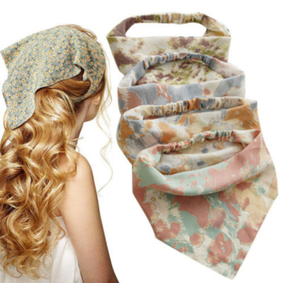 Tie-dye Elastic Hair Bands Bohemia Women Bandana Headband Hair Accessories Z &am