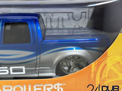 JADA DUB 2003 FORD F150 SUPERCREW BLUE 1:18 PICKUP TRUCK
