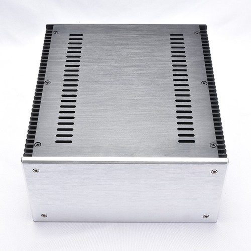 2412B Amplificador Aluminio Completo Chasis Clase A Gabinete HIFI Preamplificador Caja PSU - Imagen 3 de 6