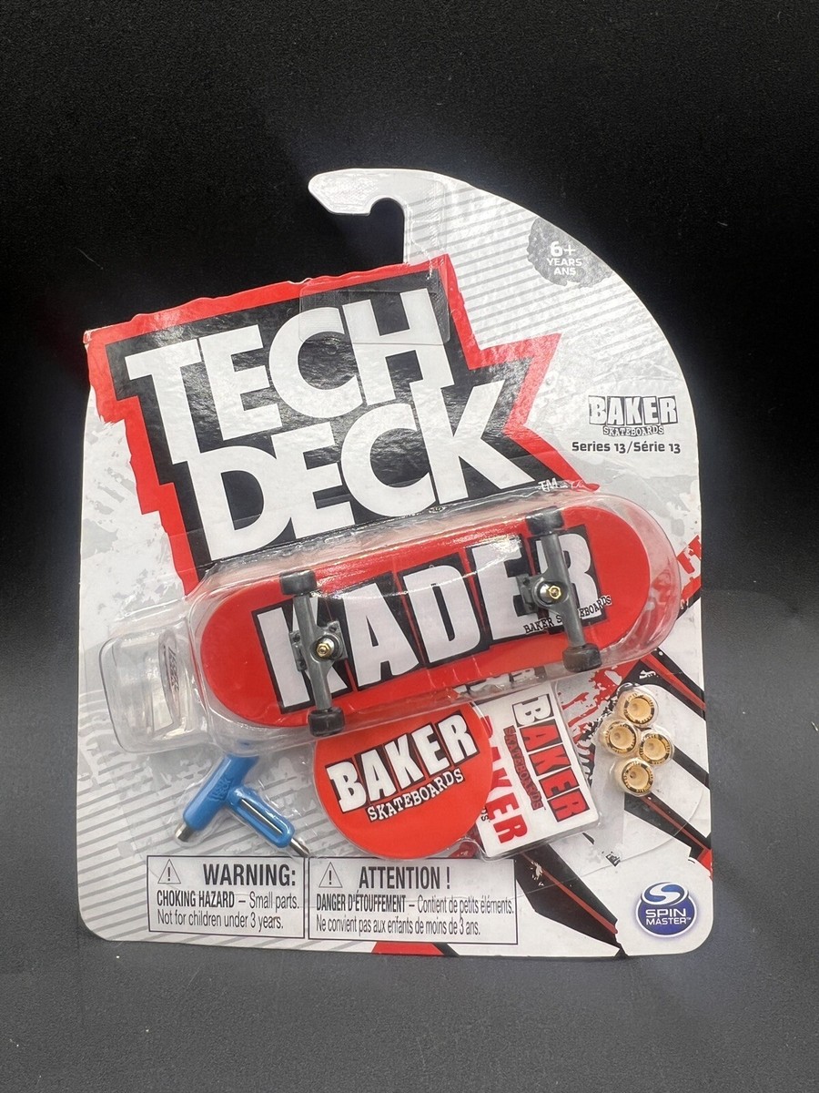Spinmaster Tech Deck Series 13 Baker Skateboards Kader Red | eBay