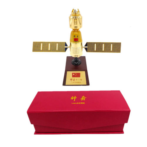 1/80 Shenzhou 11 veicolo spaziale in lega nave spaziale satellite lungo marzo modello razzo - Foto 2 di 9